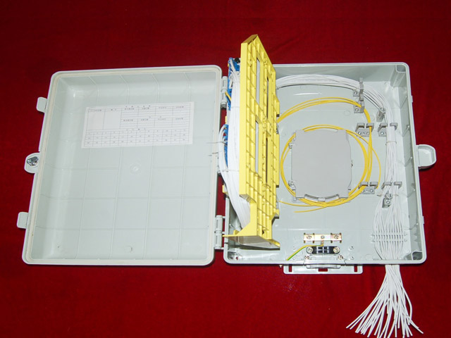 HY-5型A 1分32插片式分光分纤箱 外形尺寸：420×320×125（mm）