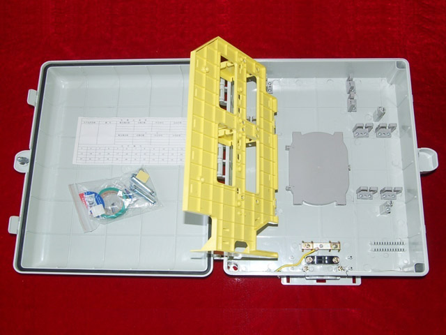 HY-5型A 1分32插片式分光分纤箱 外形尺寸：420×320×125（mm）